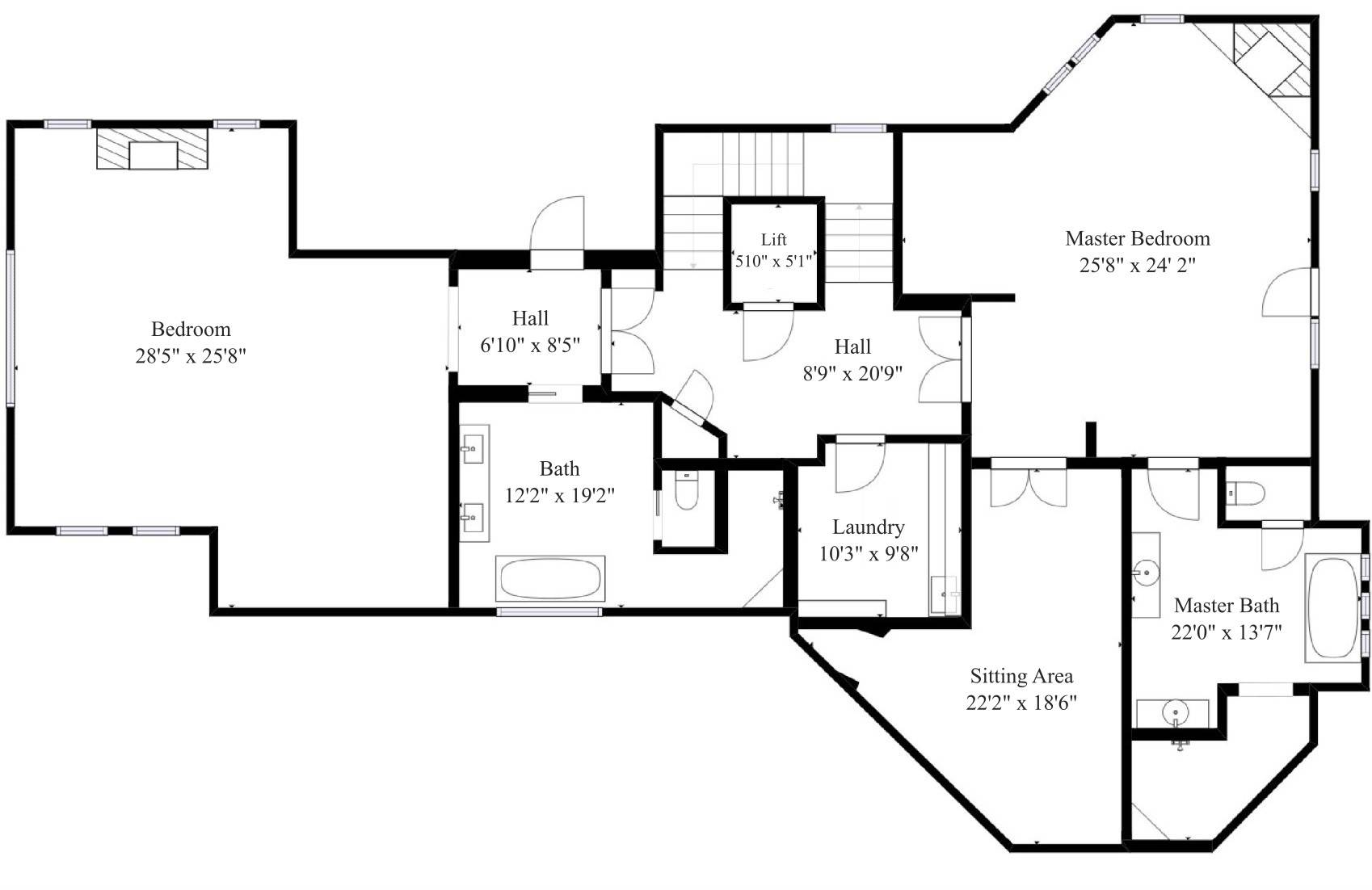 2nd Floor Rose Cottage